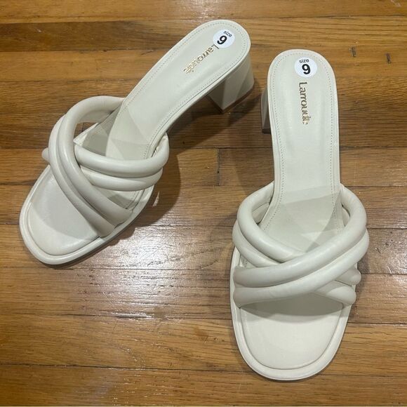 Revolve Larroude Laguna Sandals in Ivory, size 9 - Picture 7 of 12
